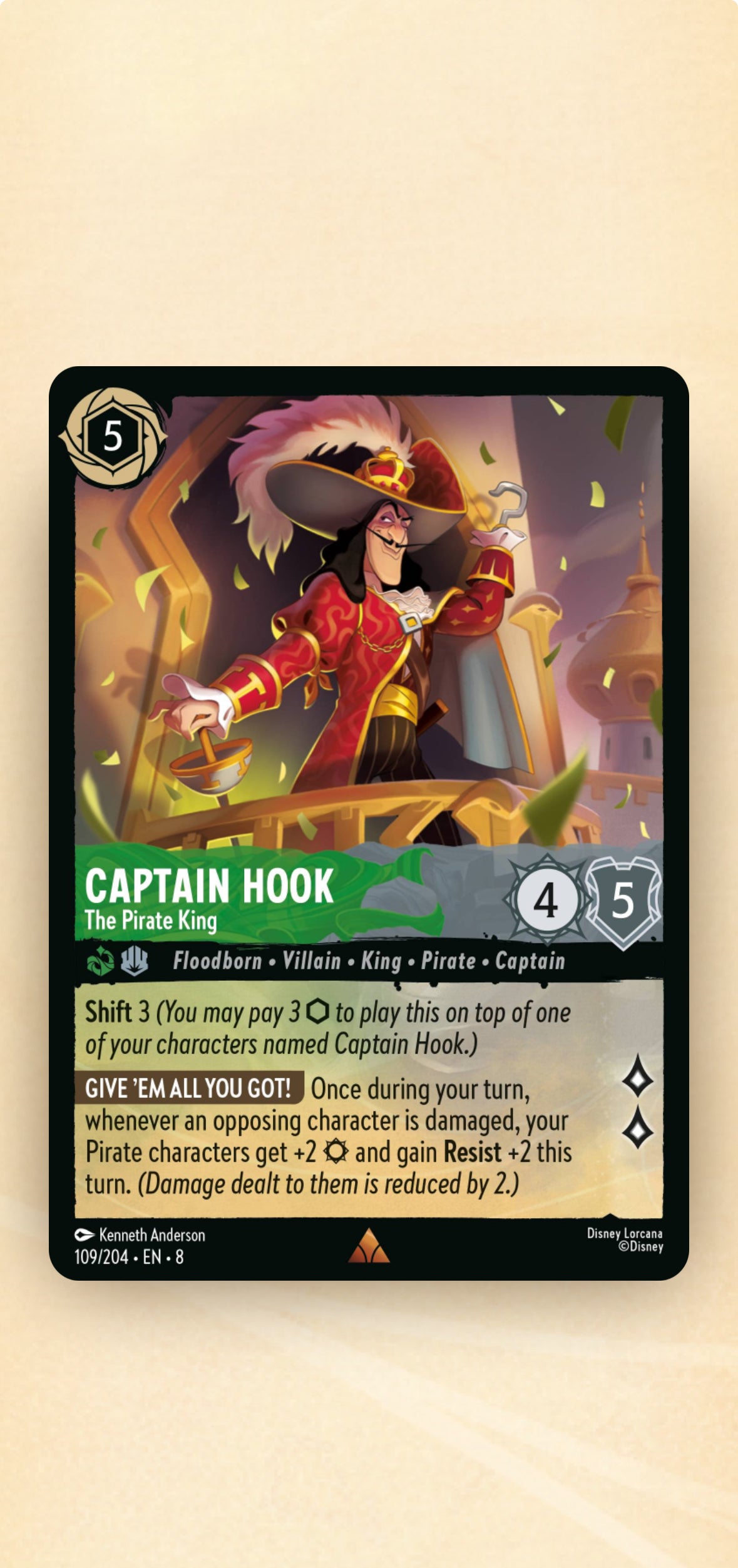 Captain Hook: The Pirate King - Set 8 - #109