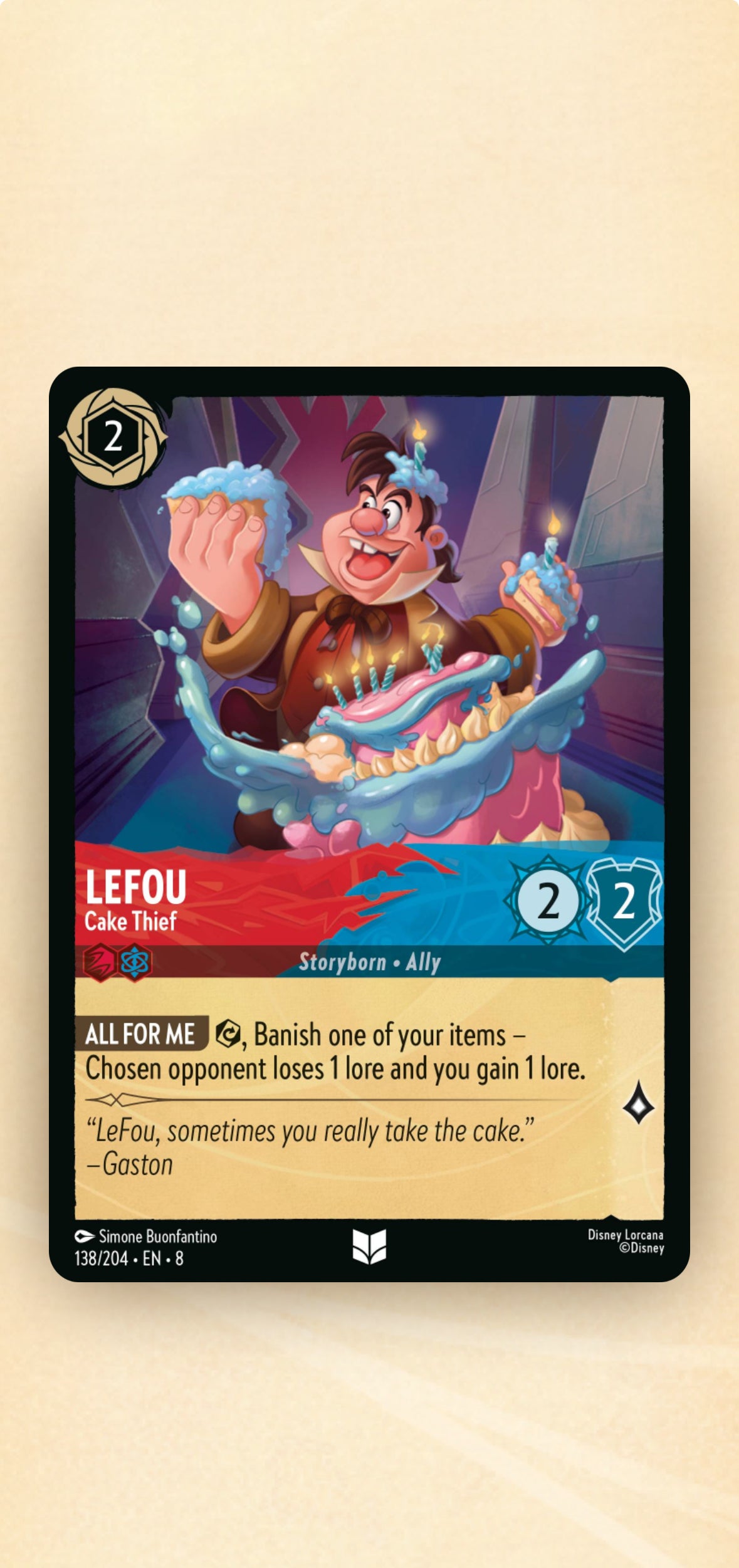 Lefou: Cake Thief - Set 8 - #138