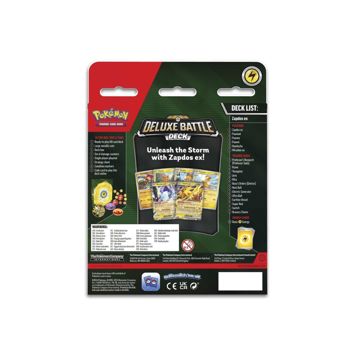 Pokemon - Deluxe battle deck - Zapdos EX